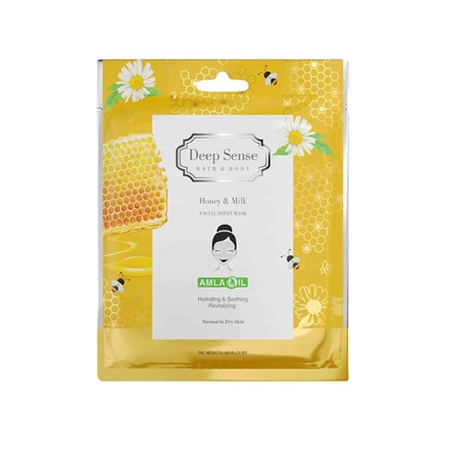ماسک ورقه‌ای شیر و عسل دیپ سنس مناسب پوست نرمال تا خشک