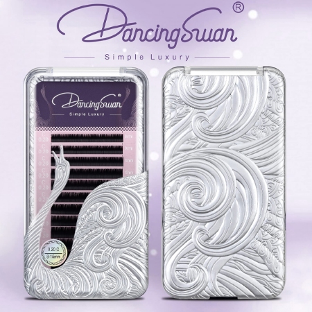 پالت مژه کاشت دنسینگ سوان فر CC، ضخامت 0.07 سایز 16 