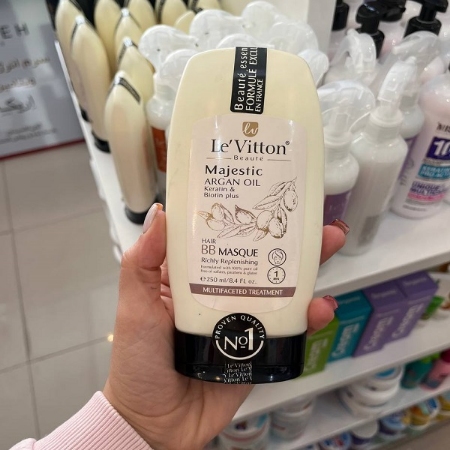 ماسک مو مغذی آرگان مدل BB MASQUE موهای آسیب دیده لویتون	