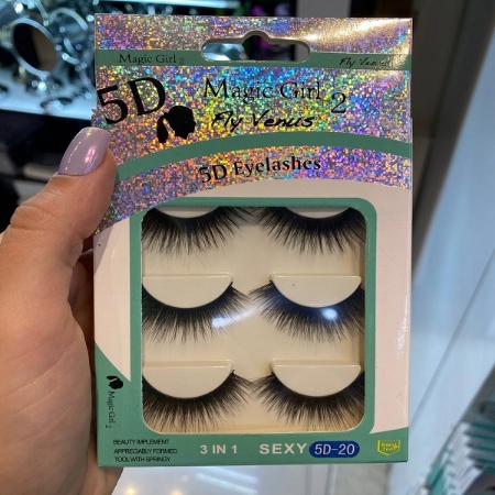 مژه 5 بعدی مجیک گرل سه جفتی شماره 20