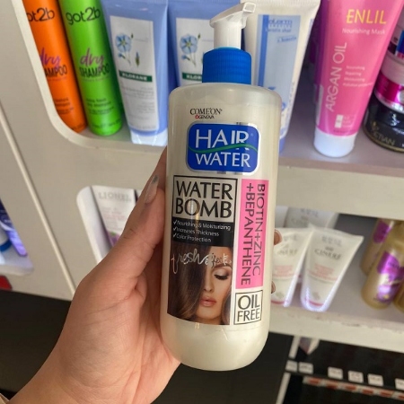 کرم آبرسان مو واتر بمب کامان حاوی بیوتین، زینک و بپانتین حجم 400 میلی لیتر