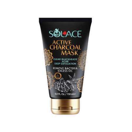 ماسک صورت زغال فعال و شکر سولس