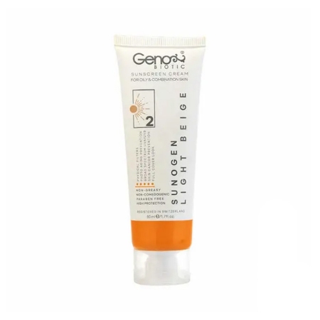 کرم ضد آفتاب رنگی ژنو بایوتیک SPF50