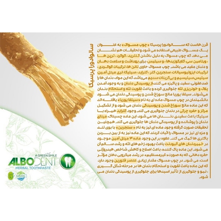 خمیر دندان آلبودنت آلوئه ورا مدل complete حجم 75 میلی لیتر