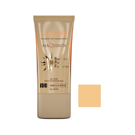 ضد آفتاب کرم پودری رنگی سان سیف